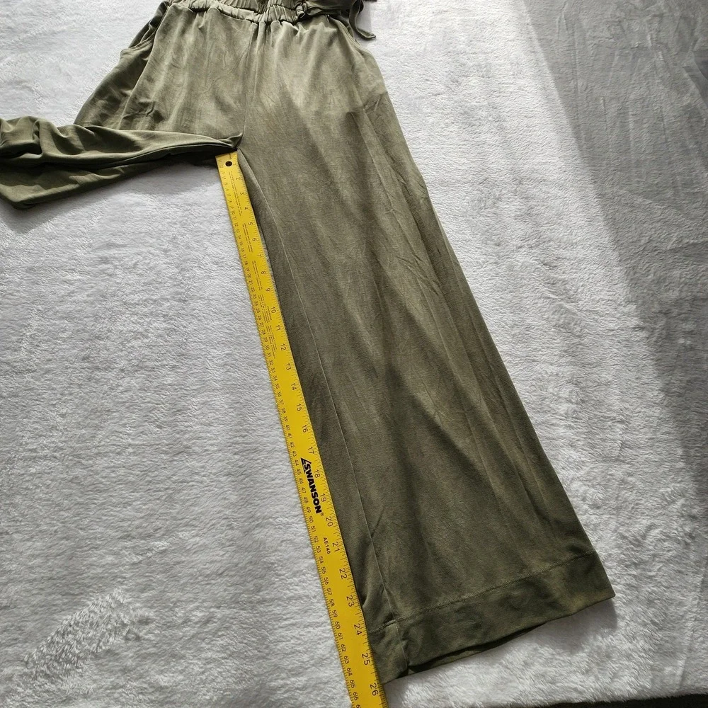 Saturday Sunday Anthropologie Jumpsuit Womens XS Olive‎ Green Wide Leg Romper - Picture 10 of 16